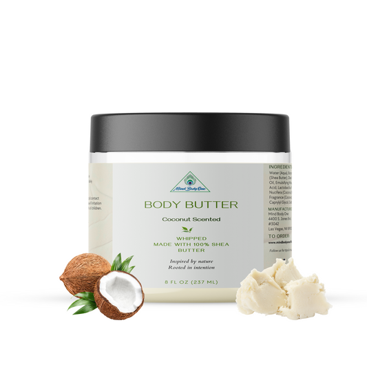 MIND BODY ONE – Whipped Body Butter | Vanilla Scented (8 oz)