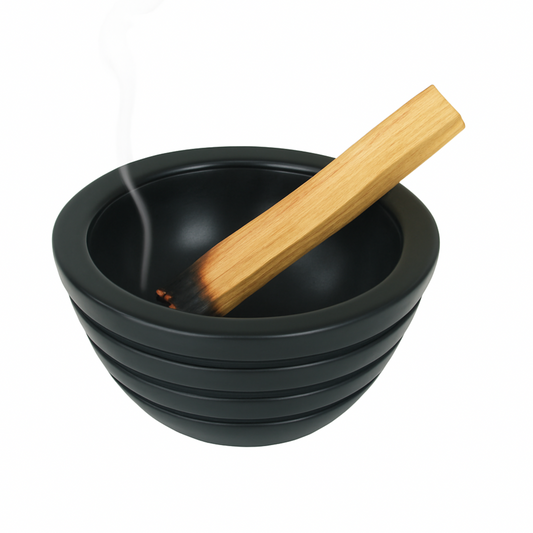 Charcoal Soapstone Sage Stick Burner Bowl (Versatile)
