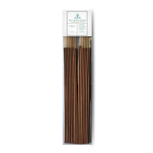 MIND BODY ONE Wet - Dipped Frankincense & Myrrh Incense (25 Sticks)