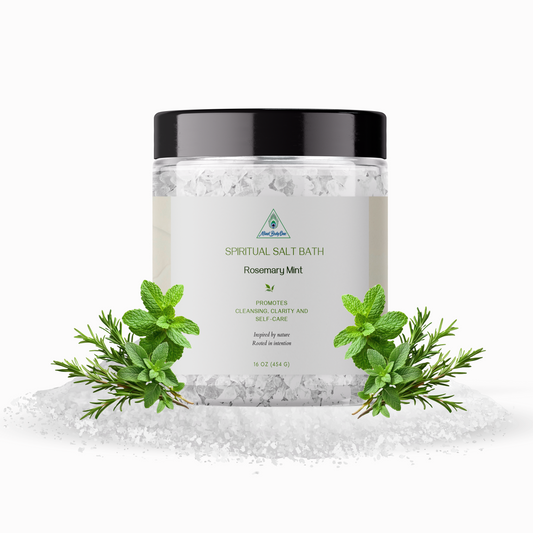 MIND BODY ONE Rosemary Mint Spiritual Salt Bath (16 oz)