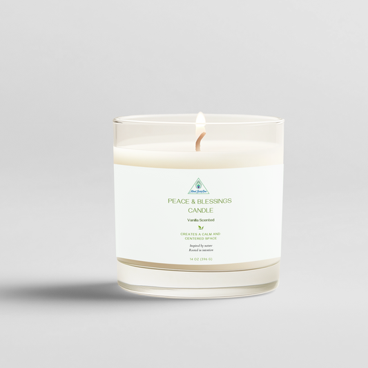 MIND BODY ONE 3-Wick Peace & Blessings Candle (Vanilla Scented)