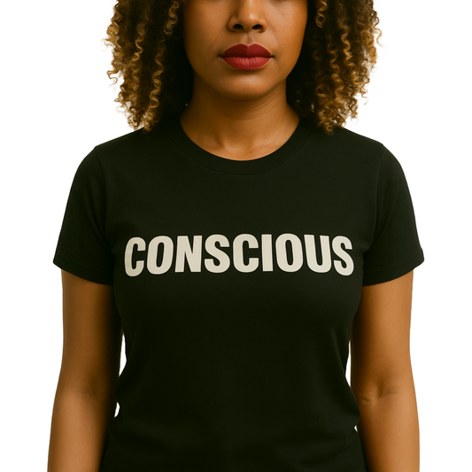MIND BODY ONE Conscious Unisex (Women’s) Black T-Shirt
