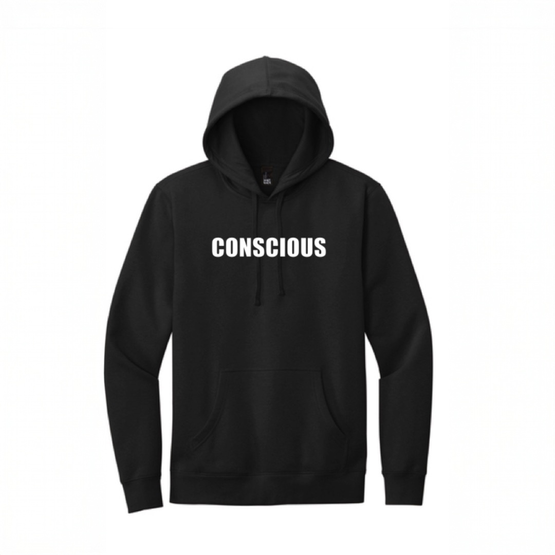 MIND BODY ONE Unisex (Men’s) Conscious Pullover Black Hoodie