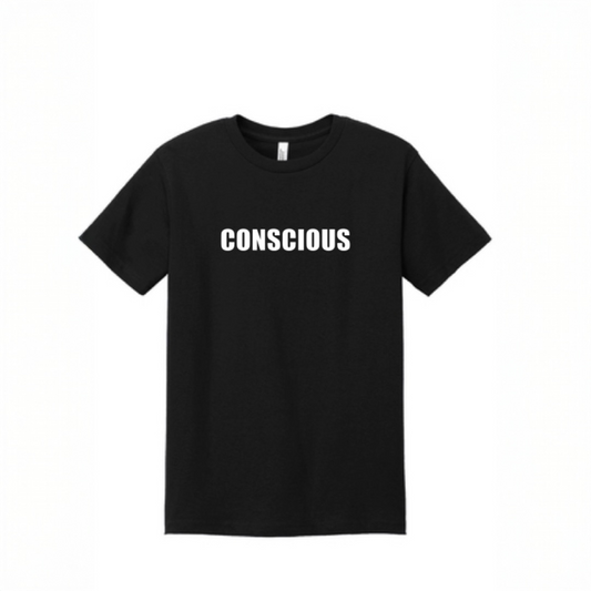MIND BODY ONE Conscious Unisex (Men’s) Black T-Shirt