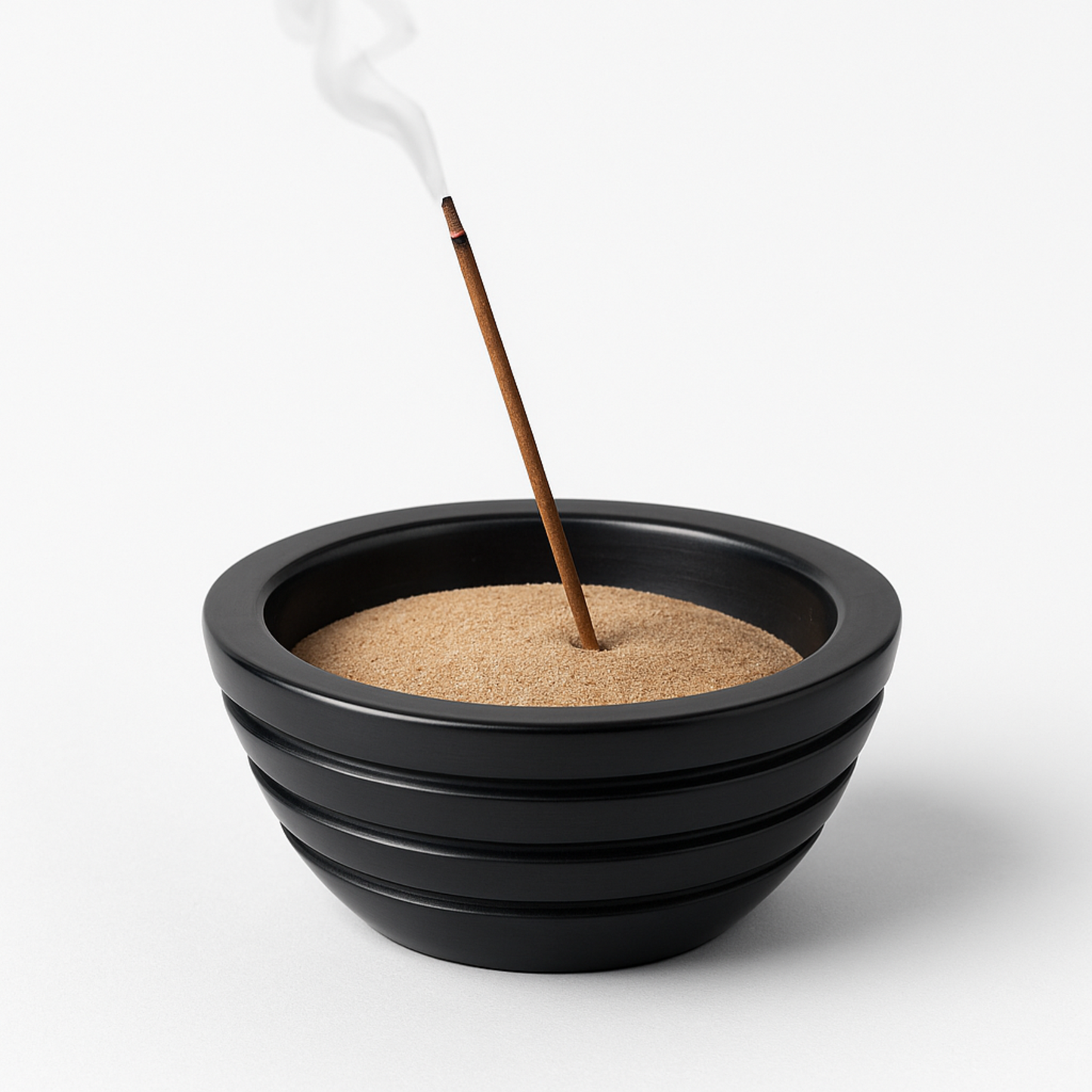 Charcoal Soapstone Sage Stick Burner Bowl (Versatile)