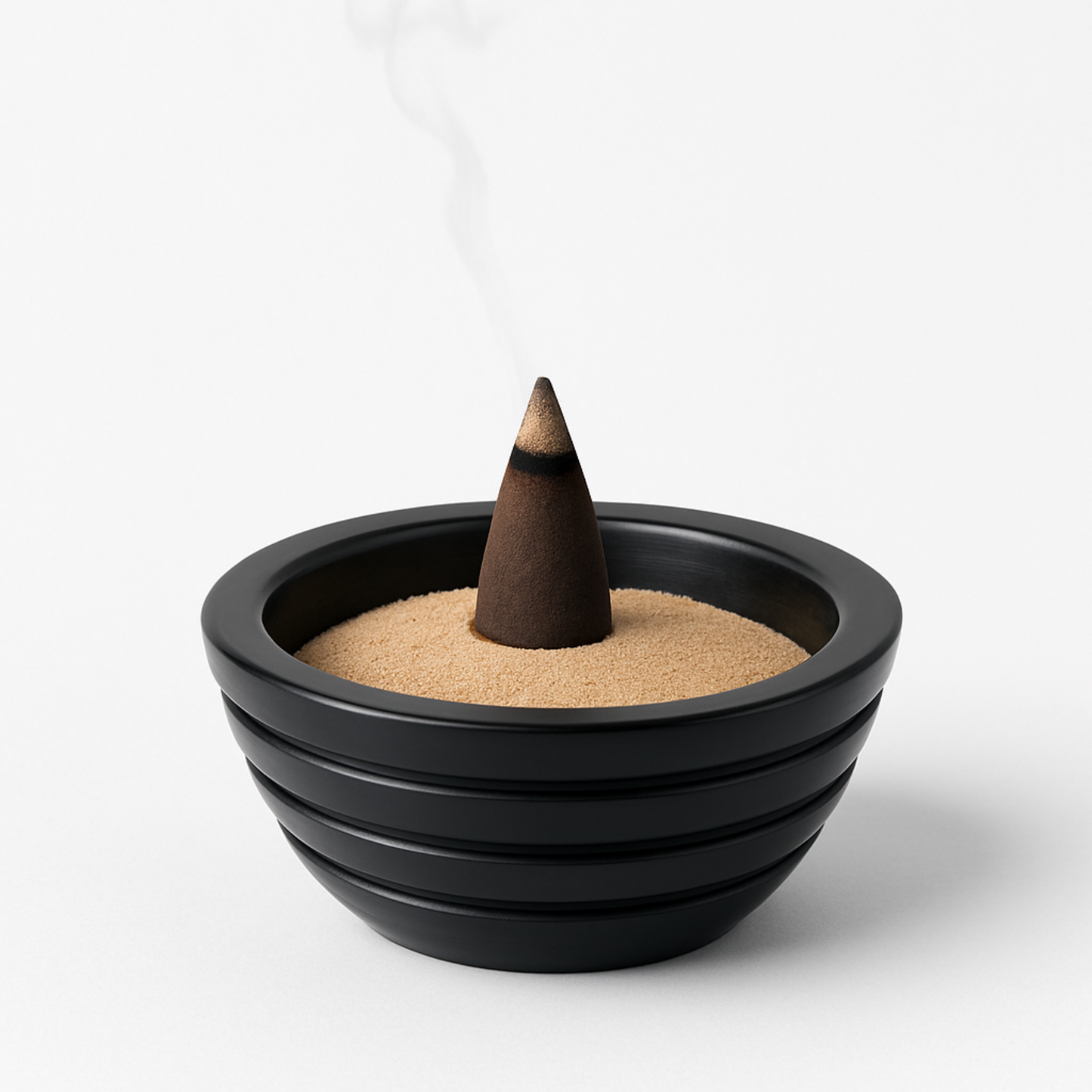 Charcoal Soapstone Sage Stick Burner Bowl (Versatile)