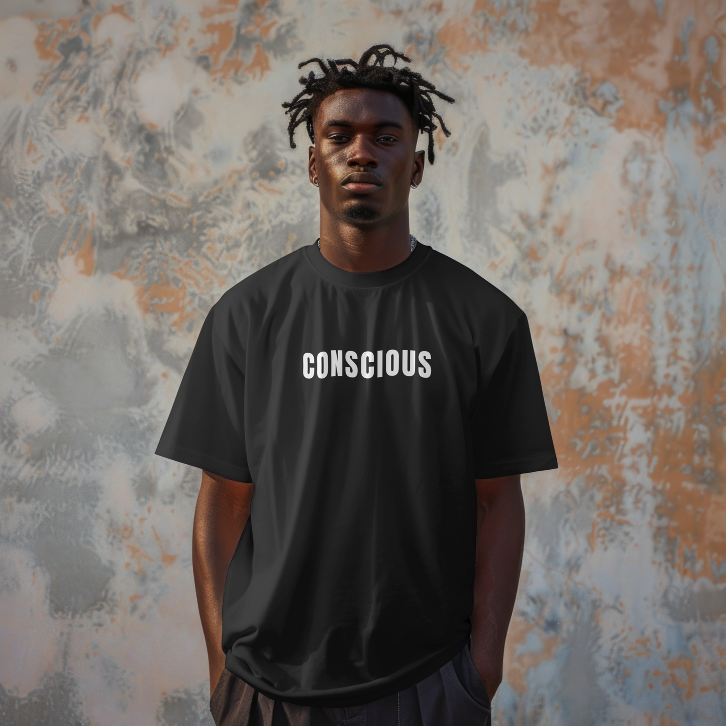 MIND BODY ONE Conscious Unisex (Men’s) Black T-Shirt