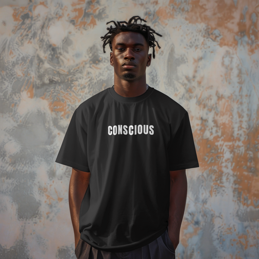 MIND BODY ONE Conscious Unisex (Men’s) Black T-Shirt